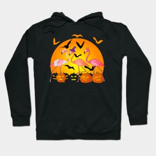 Happy Halloween Funny Flamingo Hoodie